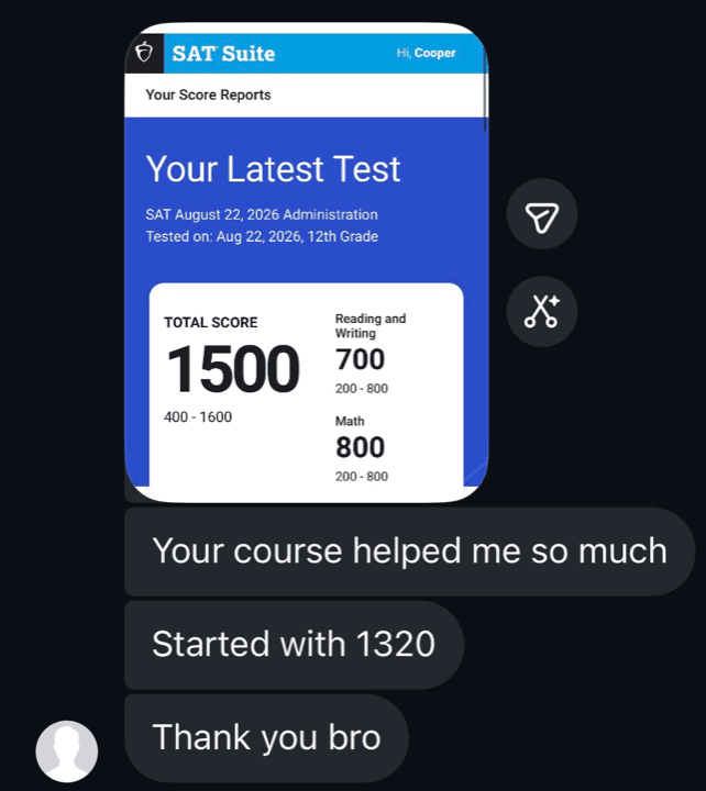 1500 Blueprint student testimonial